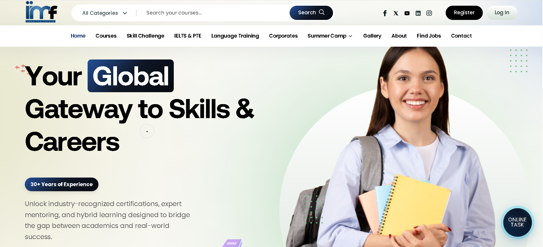 IIMF Academy – Job-Oriented Skill & Career Training Website (Kochi)